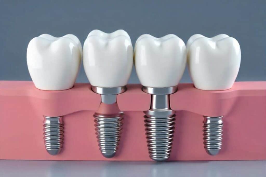 All-on-4 dental implants prototype for explaining