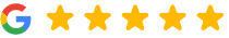 Google five-star rating review badge for University Periodontal Associates